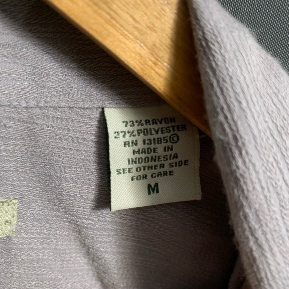 Men's Batik Bay Shirt, Size M, Light gray - Picture 6 of 6